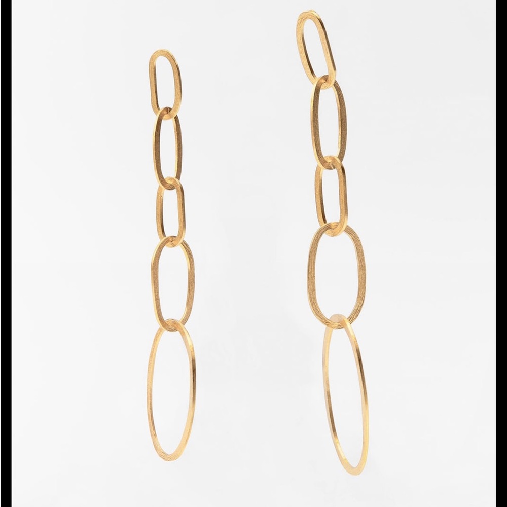 CURCLE LINKED EARINGS